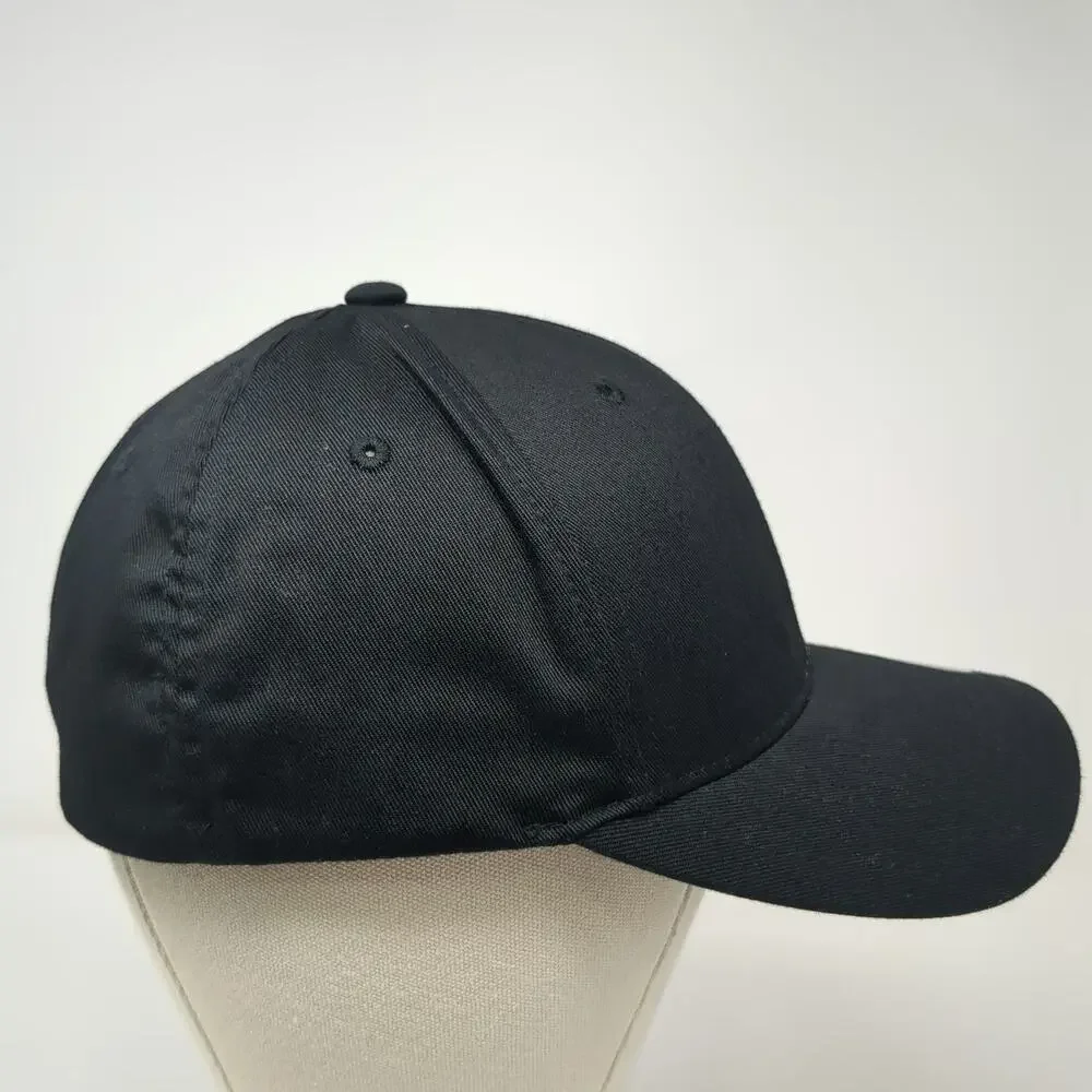 Flexfit Smoky Mountain Pizzeria Grill Black XL Baseball Cap Hat Fitted Logo